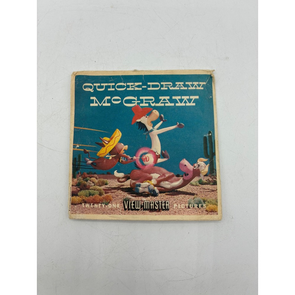 Vintage 1961 Quick-Draw McGraw View-Master 2 Reels B534 Hanna-Barbera Sawyer's